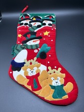 Christmas Stocking Snowmen and Reindeer Felt