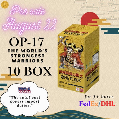 Pre-order [10set] One Piece The World's Strongest Warriors OP-17 box Japanese