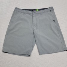 Quiksilver Amphibian Hybrid Shorts Mens 36 Gray DryFlight Performance Stretch 9"