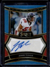 2024 Panini Select Jessie Tuggle Signatures Light Blue Prizm Auto #/49 Falcons