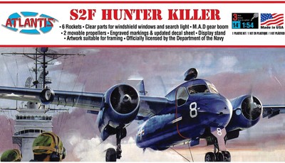Atlantis Models 1/54 US Navy Grumman S2F Anti-U-Boot Patrol Aircraft Hunter K