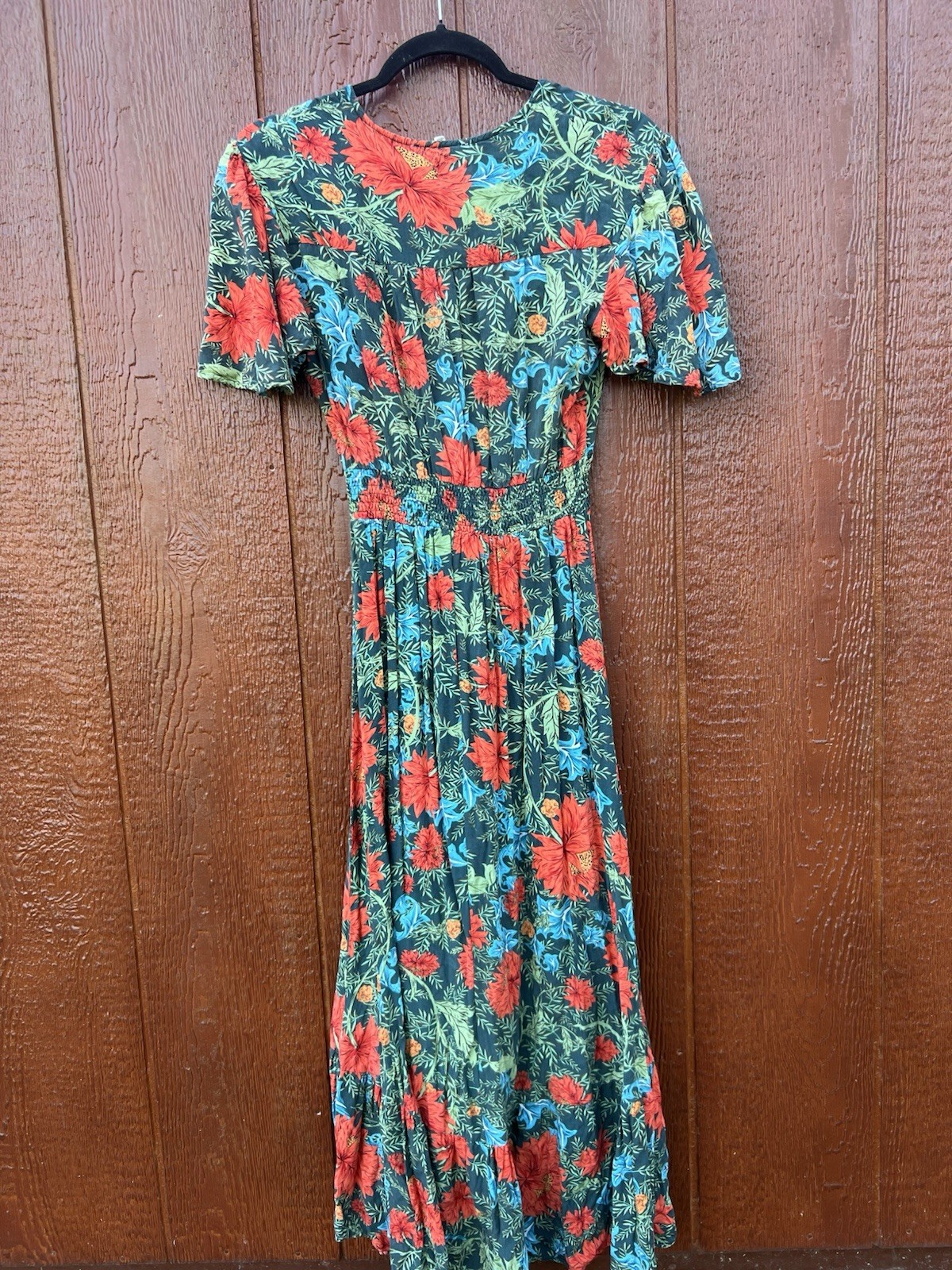 Anthropologie Abel The Label Fantasy Tropical Size XS Floral High Low Maxi Dress