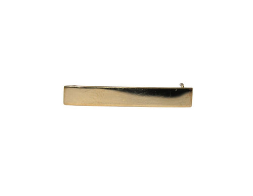 Cartier 14K Yellow Gold Small Vintage Baby Bar Pin 10585