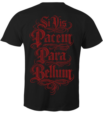 Si Vis Pacem Para Bellum T-Shirt Militär Gym Boxen