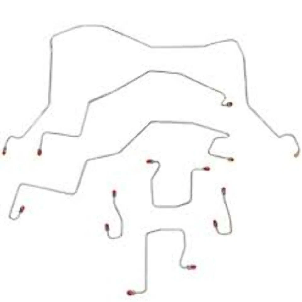 Kit de línea de freno para Dodge Ram 3500 1998-2001 4x4 plataforma corta cabina extendida RWABS-CBK0047SS Foto 2 de 4