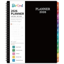 2026 Planner - Planner 2026, Jan 2026 - Dec 2026, 9" x 11", Weekly Monthly Pl...