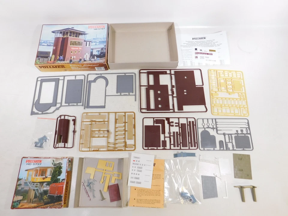 Vollmer H0 4x Modell 3539 Bahnsteig 5737 Stellwerk 5743 5767 NEUW+OVP #EG443-3 - Bild 4 von 4