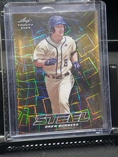 2023 Leaf Trinity #S-19 Drew Burress Steel Lazer 🔥gold 1/1