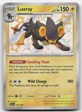 Luxray 137/091 Holofoil SV: Paldean Fates Shiny Rare Pokemon TCG on eBay