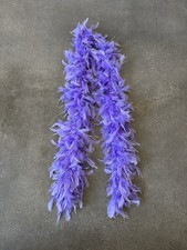 purple Feather Boa W/ Silver Accent one size