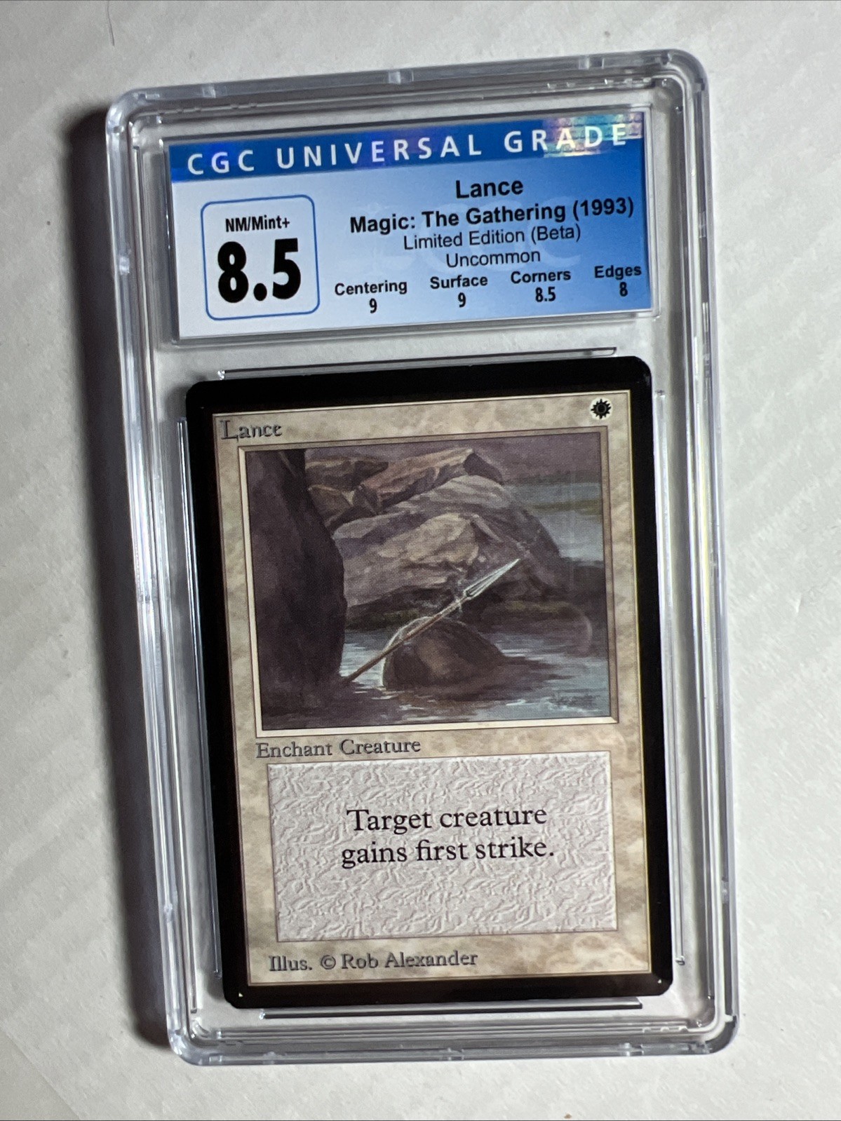 MTG BETA Lance U W CGC 8.5 NM/Mint+ ( Mint centering and surface) 1993