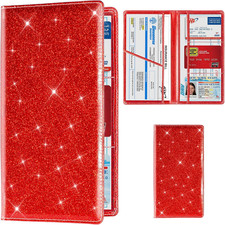 Car Registration and Insurance Card Holder, Vehicle License Document Glove Box