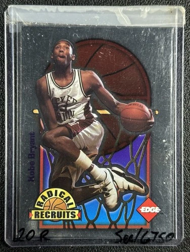 KOBE BRYANT 1996 COLLECTOR'S EDGE ROOKIE RAGE #3 RADICAL RECRUITS RC /6750