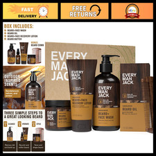 Beard Care Kit for Men - Complete Grooming Set, Sandalwood Teak, Perfect Gift