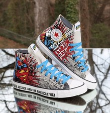 Converse Chuck Taylor All Star Hi The Man of Steel Men’s Size 9 Custom 141260C