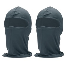 2pcs Summer Balaclava Face Mask Sun Protection Face Cover, Dark Gray