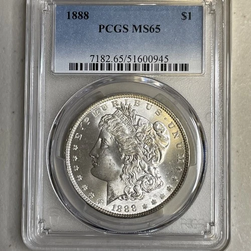 1888 Morgan Silver Dollar PCGS MS65