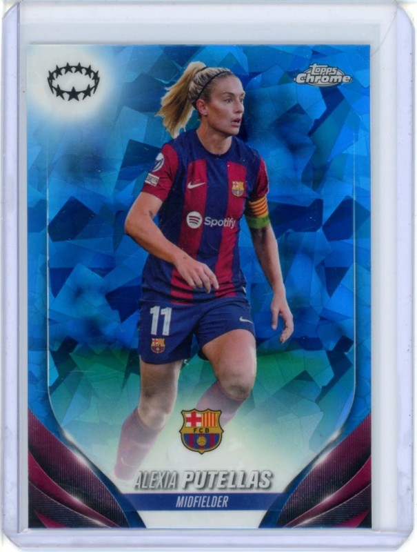 2023-24 TOPPS CHROME SAPPHIRE WOMENS UEFA CHAMPIONS LEAGUE ALEXIA PUTELLAS #100