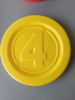 PARTS FOR Giant Connect 4: Hasbro's Original Connect4 Game 1-YELLOW DISC