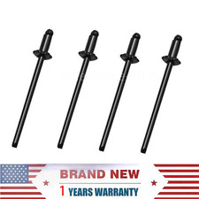 4x Black Nos Dash Rivets Stainless Steel For Gm Ford Chrysler Amc Vin Door Tag