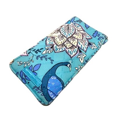 Vera Bradley Sunglasses Sleeve eyeglass case Peacock Garden B EXACT Blue Green