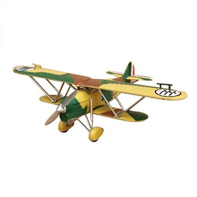FIAT CR.32 Freccia Biplane 1/72 Scale Alloy Model WWII Diecast Toy with Stand