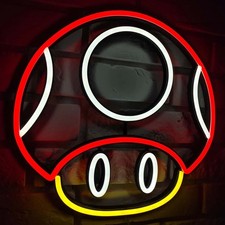 Pilz-Neonschild LED Neon Schild Leuchtreklame Lampe Wanddekor Laden Beleuchtung