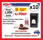 10 x LATEST Refillable Reusable Coffee Tea Capsules Pods Pod 4 Nespresso Machine