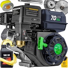 MOTEUR À ESSENCE MOTEUR COMPACTEUR 7KM 19MM OHV + HUILE MARQUE WUBER
