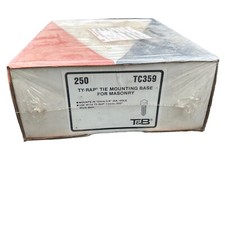 Pack of 250 Thomas & Betts TC359 Ty-Rap Mounting Base For Masonry - New