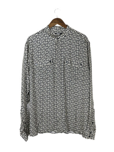 Balmain Monogram Print Cotton Shirt | eBay