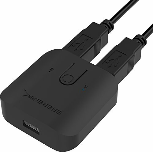 Sabrent Switch USB 2.0 per più Computer e Periferiche con Spie LED (E3B)