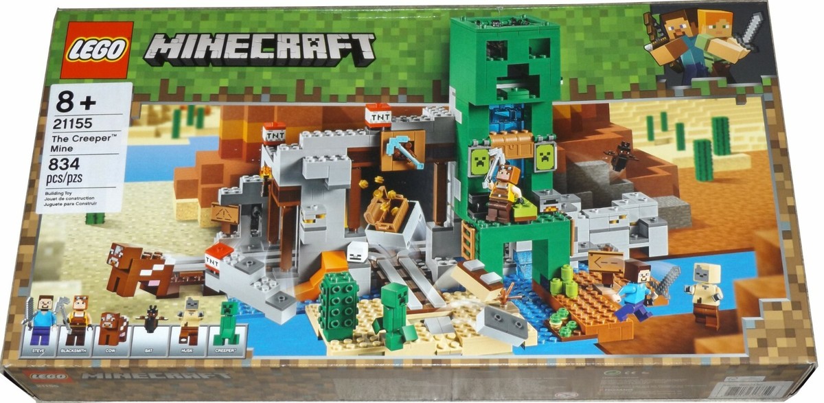 LEGO 21155 The Creeper Mine Minecraft Steve Blacksmith Husk
