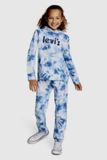 New 70.00 LEVI'S Girls 2-piece Hoodie Fleece Jogger Set Super Comfy Size: 14/16