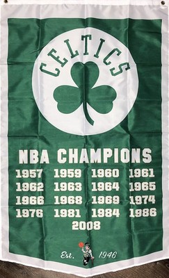 Boston Celtics Personalized Vertical Flag 27x37 Banner For Sale