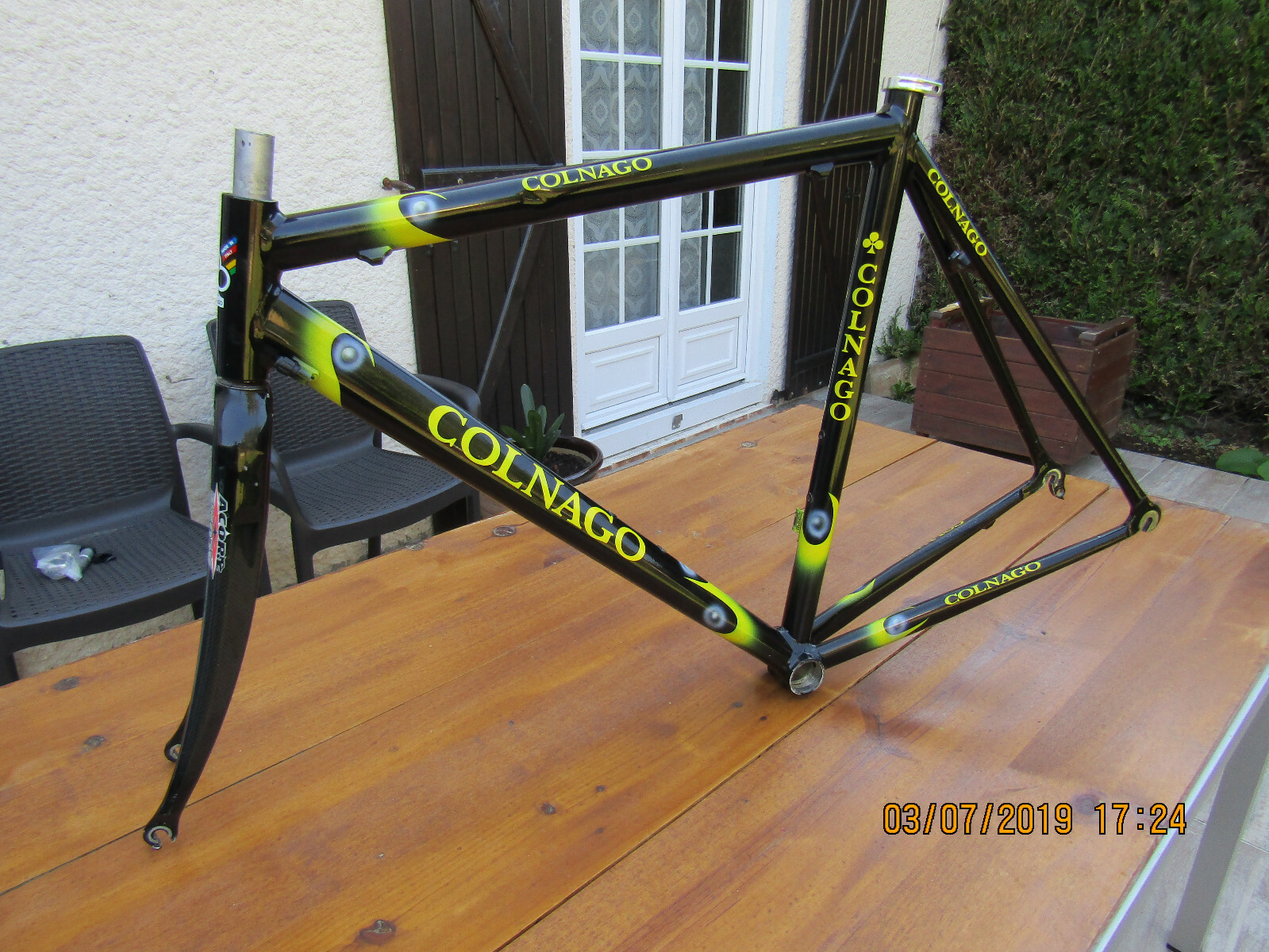 COLNAGO DREAM Frameset with Cochebon Fork 54 made in Italia Cochebone COLNAGO DREAM Frameset with Cochebon Fork 54 made in Italia Cochebone