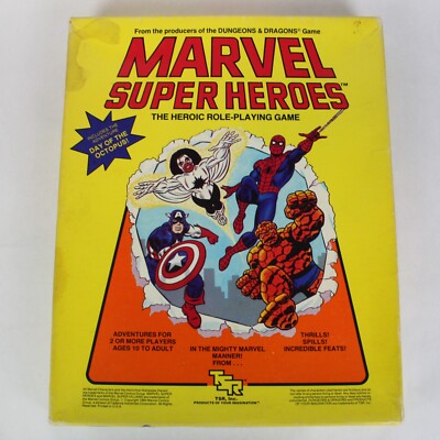 Marvel Super Heroes: The Heroic Role-Playing Game 1984 TSR 6850 RPG Box Set