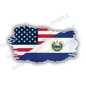 Mini Aufkleber Set El Salvador Flagge – 12 Stück, 33x20 Mm, Selbstklebend, Rechteckig