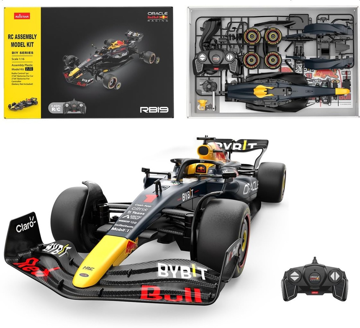 RASTAR 92600 1/16 Red Bull RB19 F1 RC Car Building Kits