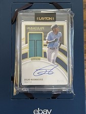 2022 Panini Immaculate Baseball Julio Rodriguez Prospect Patch Autograph /25 ROY