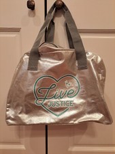 Justice Duffle Bag New With Crossbody Strap And Carry Straps
