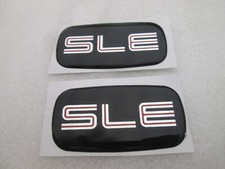 Sle Cab Emblem 2pc Badge Logo Roof Pillar 02-07 Yukon Suburban Sierra 03 06