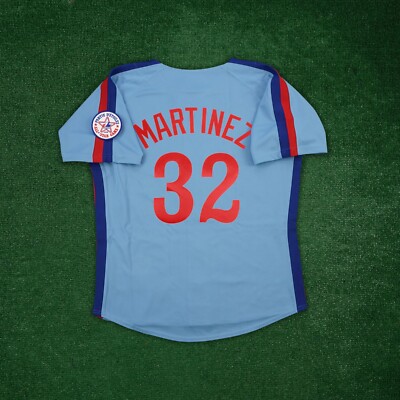 Dennis Martinez 1982 Montreal Expos Cooperstown Blue Jersey w/ All Star Patch