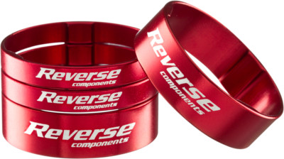 Reverse Gabelschaft Spacer Set Ultra- Light Alu 1 1/8 rot