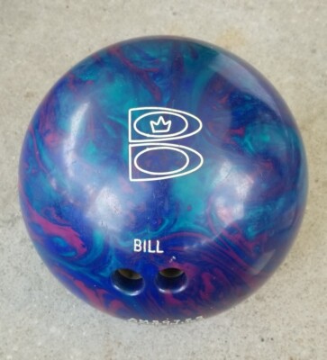 Vtg 10 lb 2.1 oz Brunswick Z Zone Purple Green Blue Swirl