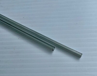 2 pcs CLEAR Rigid Tubing 3/16'' x 18''  for Lee's Aquarium Undergravel Filters