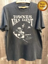Townes Van Zandt Shirt, Townes Van Zandt Charcoal T Shirt Full Size S-5XL TG2276