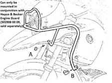 BMW R1150GS Tankguard - Silver BY HEPCO AND BECKER (2000-2004)