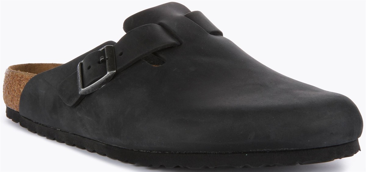 Birkenstock Boston BS Mens Size 10 (eu43) Reg Fit Black Leather
