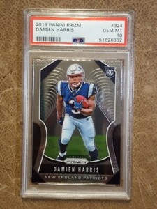 2019 Damien Harris Prizm Rookie PSA 10